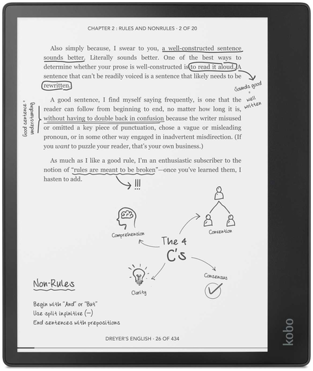 Kobo Elipsa 32GB Wi-Fi E-Reader - Black