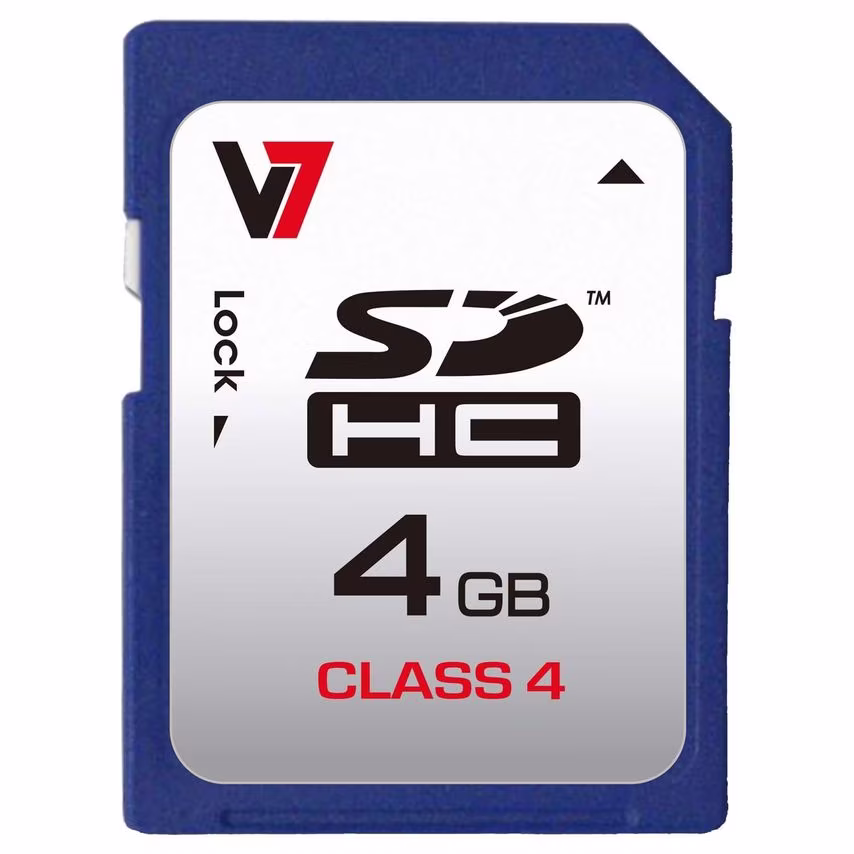 V7 Card SD 4GB SDHC CL4 J152264- you get 25