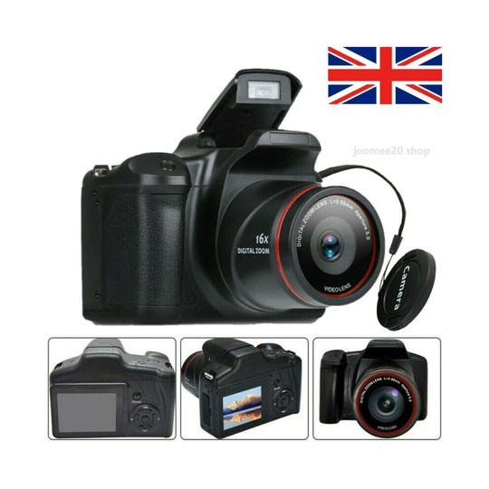 Digital Camera Vlogging Video Camera SLR Camera 2.4 Inch 16x Zoom 1080P Ultra HD