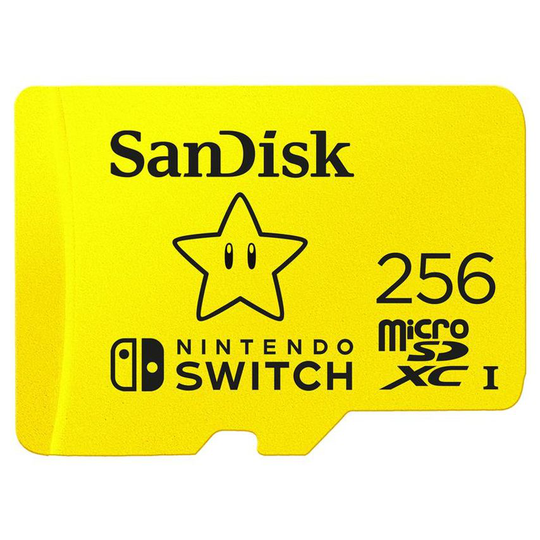 Sandisk 256GB Nintendo CL10 UHS1 MicroSDXC
