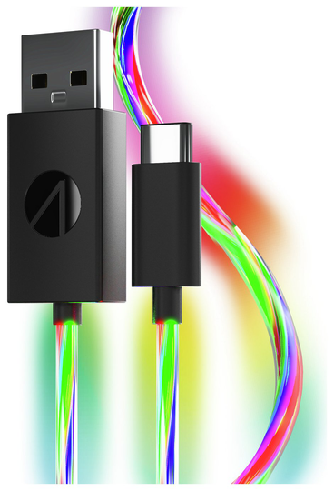 STEALTH PS5/Switch 2m RGB Light Up Twin Play & Charge Cables