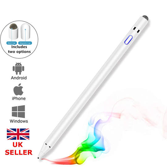 (White) Universal Capacitive Touch Screen Stylus Drawing Pen For iPad Tablet Phone