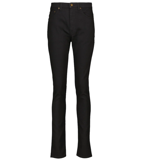High-rise slim jeans