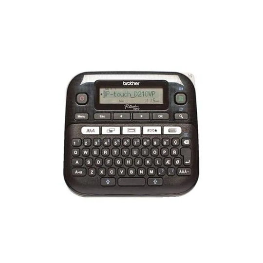 Brother P-Touch Labelmaker Desktop and Case 8 fonts TZE max. 12mm Ref PTD210VP