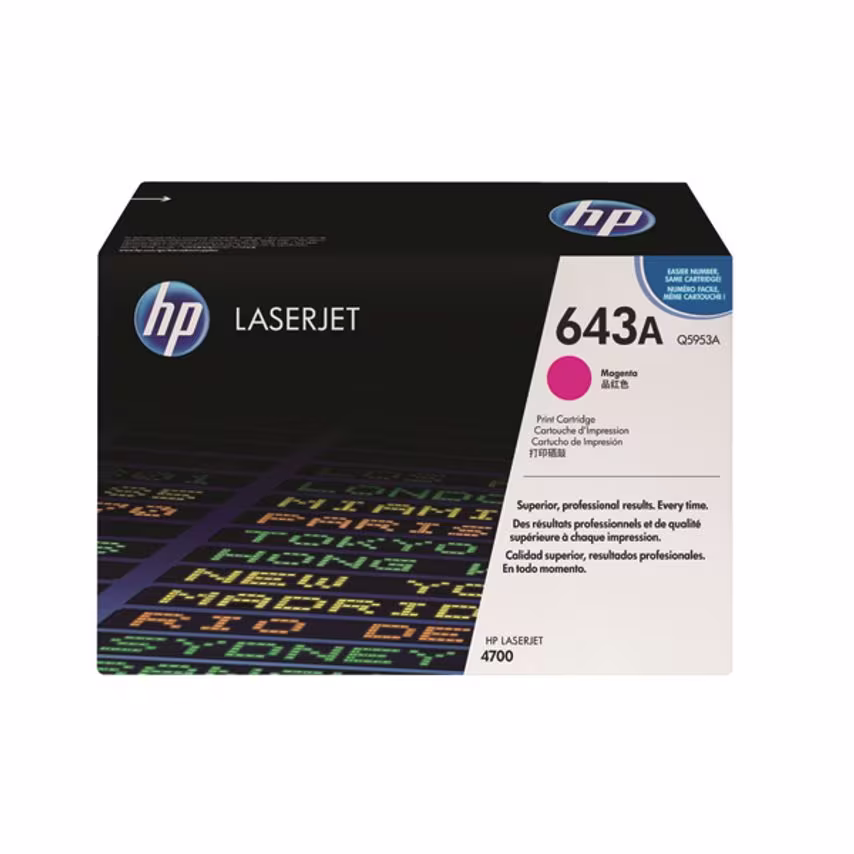 HP Q5953A 643A Magenta Toner 10K