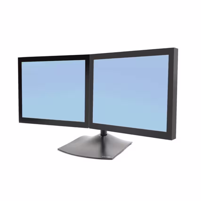 Ergotron Ds100 Dual-Monitor Desk Stand, Horizontal - Stand For Dual Flat Panel -