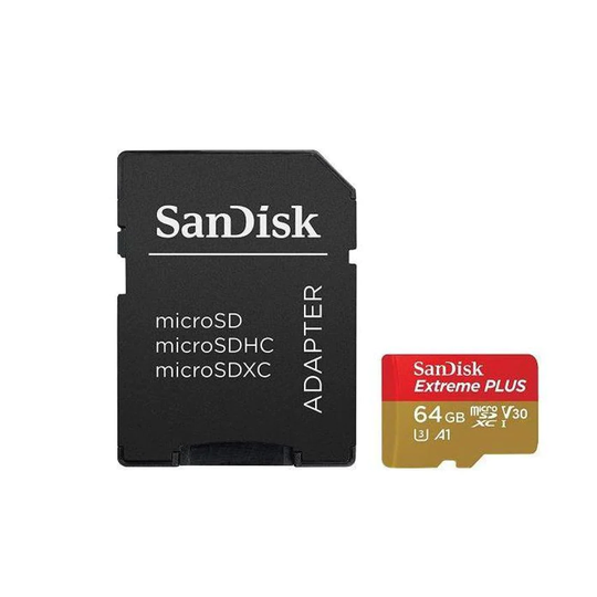 Sandisk 64GB Extreme Plus MicroSDCard Adapter