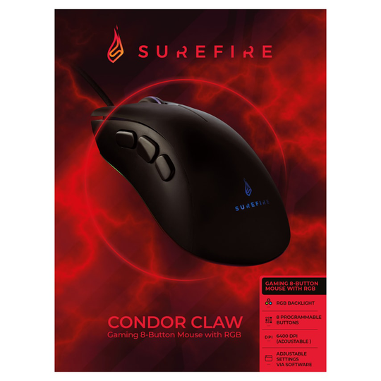 SureFire Gaming Condor Claw 8Button Mouse RGB