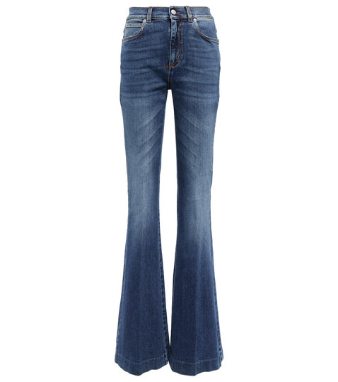 High-rise flared jeans