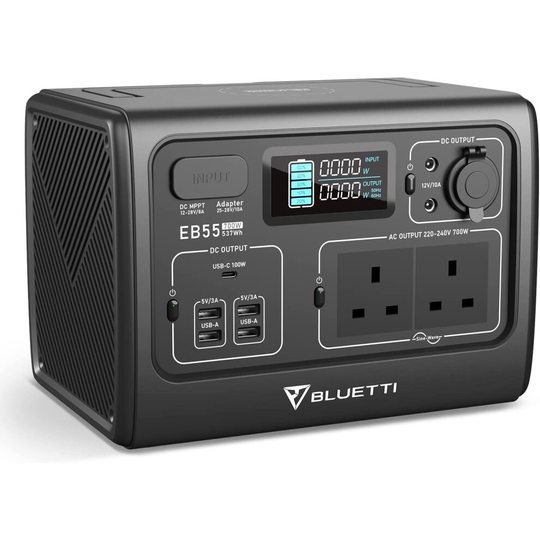 BLUETTI PowerOak EB55 537Wh Portable Power Station Solar Generator