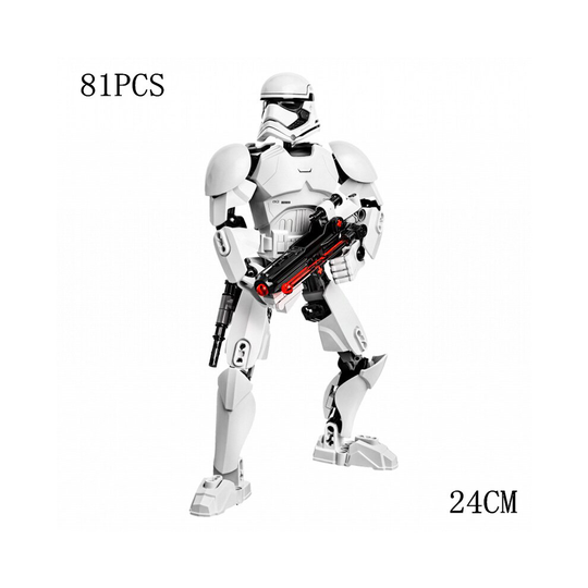 (First Order Stormtrooper) Star Wars Darth Vader Stormtrooper Sergeant Model block toys Compatible with Lego