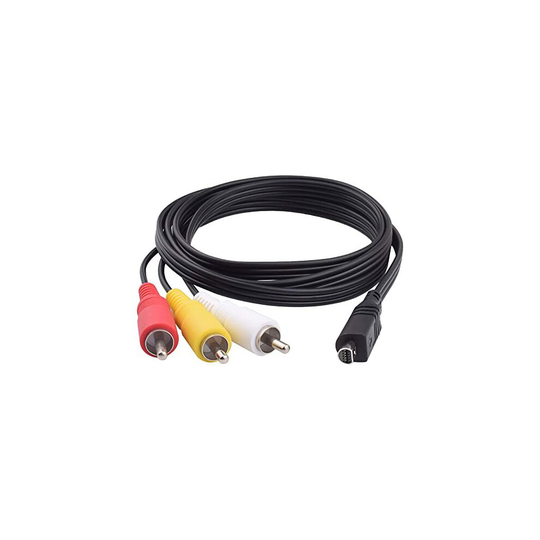 AV TV Connecting Cable for Sony DCR-HC37, DCR-HC37E Handycam Camcorder