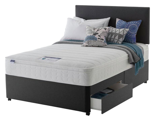 Silentnight Travis Microquilt 2 Drawer Divan Bed - Double