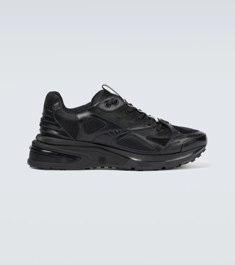 Giv 1 leather and mesh sneakers