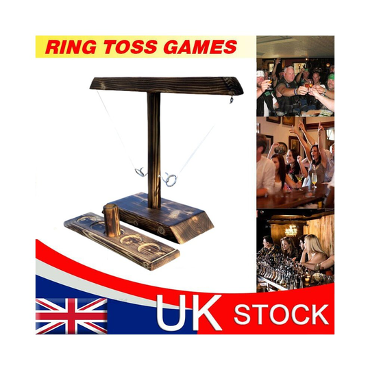 Ring Toss with Shot Ladder Bundle Game Party toys Leisure time Handmade Wooden