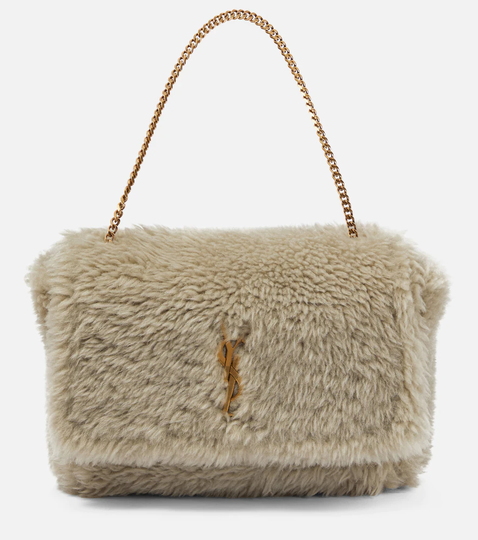 Kate Medium shearling shoulder bag