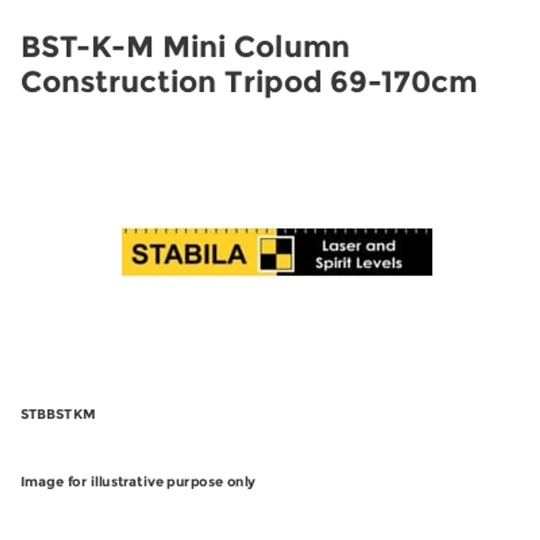 Stabila BST-K-M Mini Column Construction Tripod 69-170cm