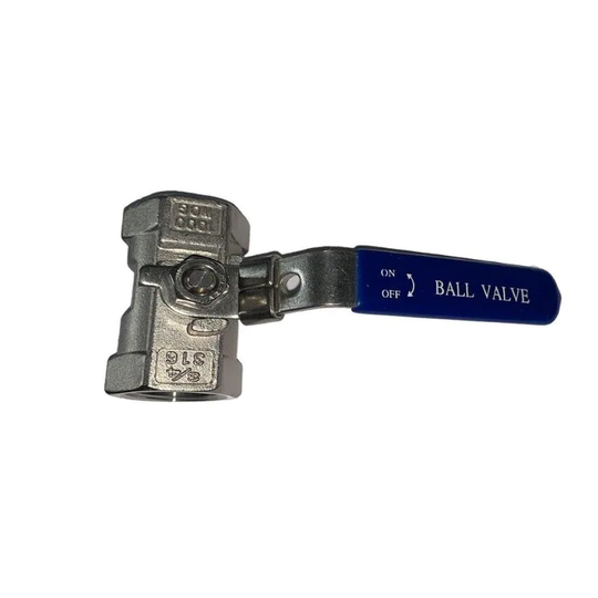 Eco Ball Valve Stainless Steel Ball Valve 1 Piece 1/2" BSP Thread