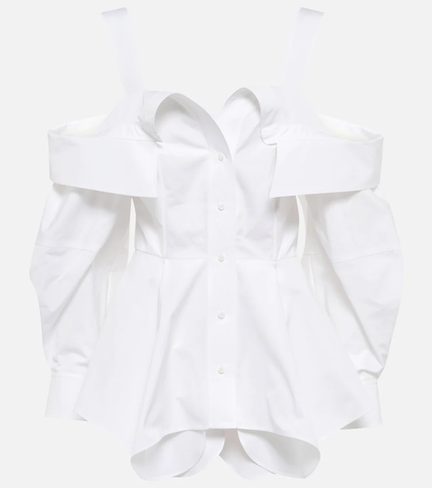 Cotton poplin top