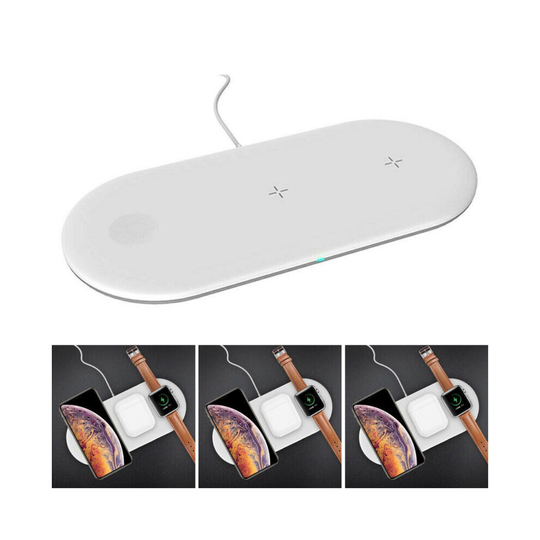 3in1 Wireless Charger Charging Dock Station For Apple AirPods /Watch/iPhone