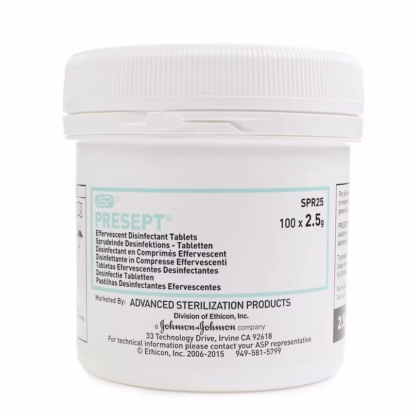 Presept Tablets 2.5G Disinfection, Pack of 100