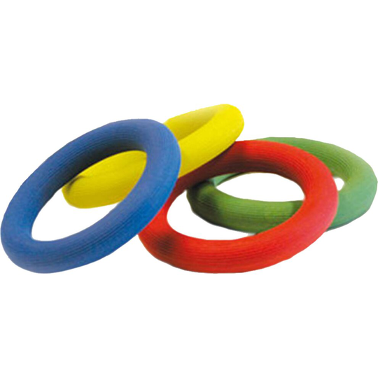 Sponge Rubber Quoits Hoop Ring Traditional Throw Game Assorted Color Sold Single