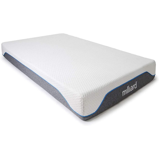 Milliard Double Gel Memory Foam Mattress, 20cm High Density Foam, Medium Firm (135 x 190 x 20cm)
