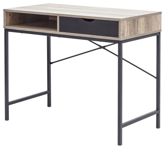Telford 1 Drawer Desk - Dark Oak