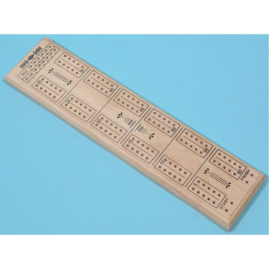 Cribbage Board & Pegs | Solid Wood Cribbage Game 00181