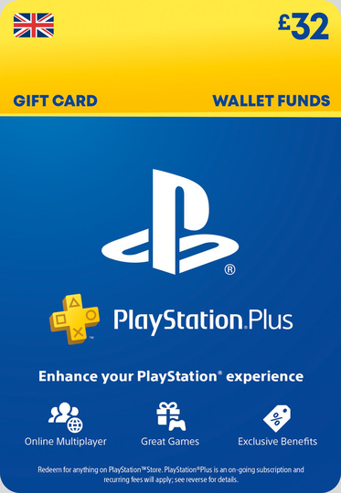 PlayStation Plus Store 32 GBP Gift Card