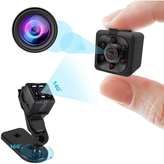 Smart Nice Mini Camera 1080P, Nanny Cam Full HD with Night Vision Motion Activation for Indoor Outdoor Covert Security Cameras (SQ11)
