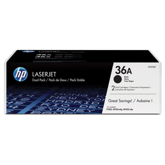 HP HP 36A Black Standard Capacity Toner 2K pages Twinpack for HP LaserJet M1120/