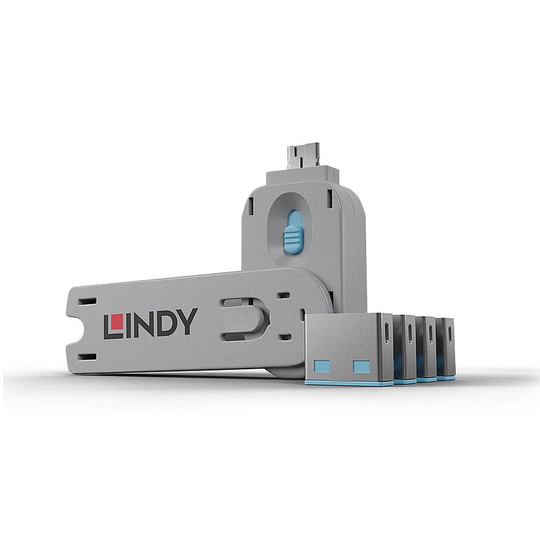 Lindy Accessories Usb Port Security Kit Blue 4R70093- you get 7
