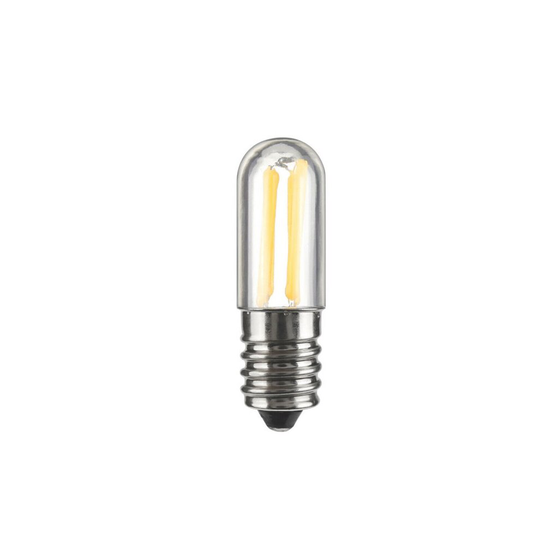 (E12 1W, Warm White) 4pc Ranpo Screw-In LED Filament Light Bulbs