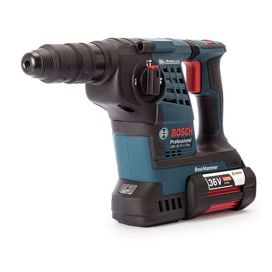Bosch GBH36VFLIP3 SDS Plus Hammer Kit (3 x 4.0AH Batteries)