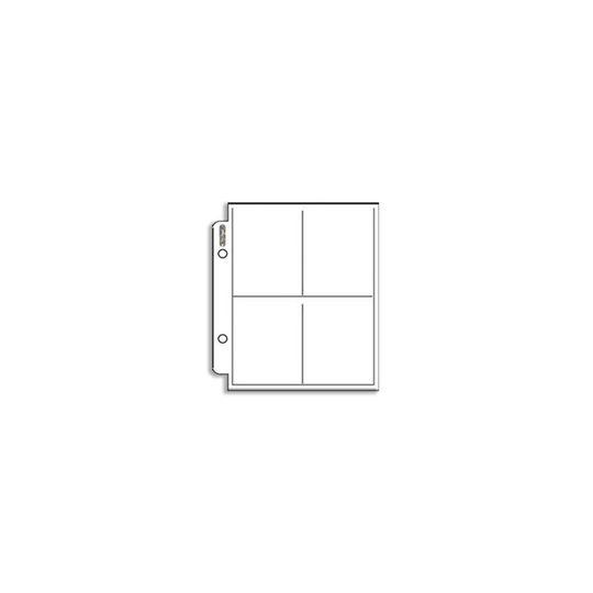 10 Pages of Ultra Pro 4 Pocket Mini Page (214-D)