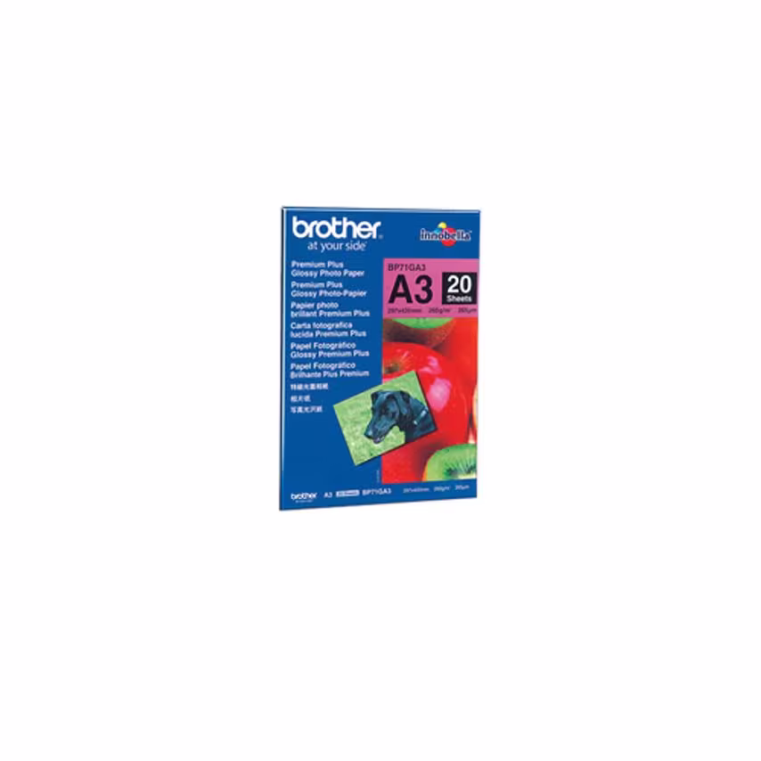 Brother Paper Low Volume A3 Glossy Paper- you get 9