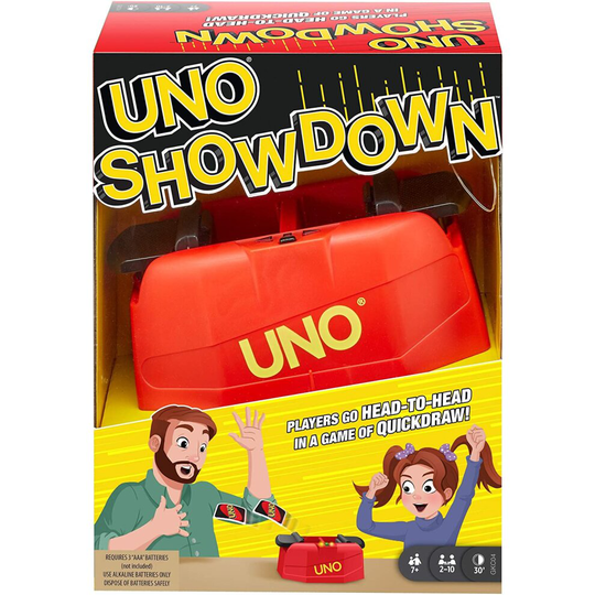 Mattel Games Uno Showdown Family Card Game For Kids 7 Years Old & Up GKC04