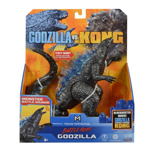 Monsterverse Black Godzilla vs Kong 7" Godzilla Figure With Lights And Sounds