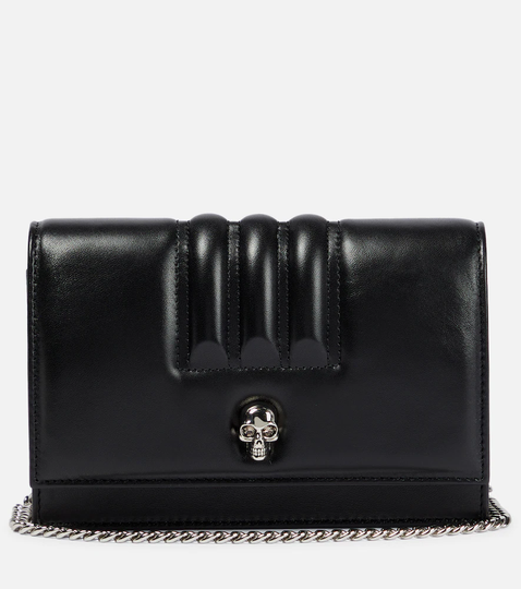 Skull Small leather shoulder bag