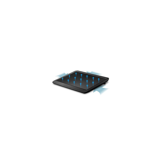 14-inch Laptop Cooler Laptop Cooling Pad 24mm Slim Notebook Stand LED High Speed Silent Fan Black Slim Base USB Cooling Fan