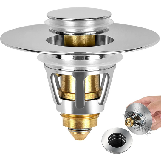 Universal Bathroom Sink Stopper Pop Up, Sink Drain Plug Drain Holes