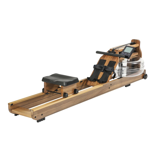 (Light Brown) Water Rower Rowing Machine Homw Gym, V2 Performance Monitor, OAK Wood With Vintage Paint Finish