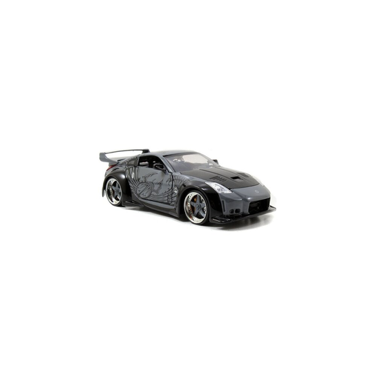 Fast & Furious D.K.'s 2006 fits Nissan 350Z Hard Top, Grey with Black - JADA 97172 - 1/24 Scale Diecast Model Toy Car
