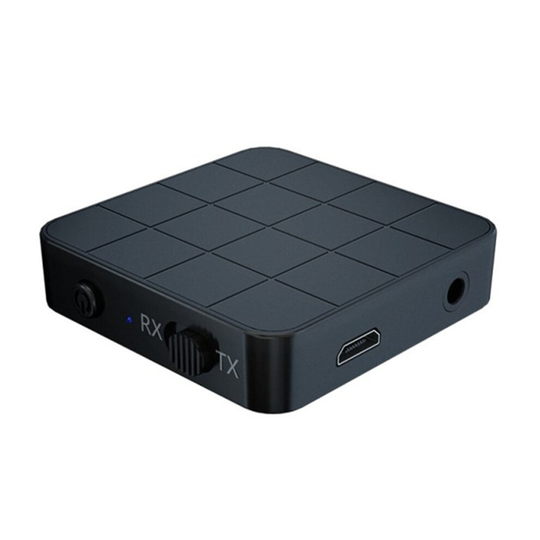 2 IN 1 Wireless Bluetooth 5.0 Audio Receiver Transmitter Bluetooth Adapter for Headphone Home TV MP3 PC black