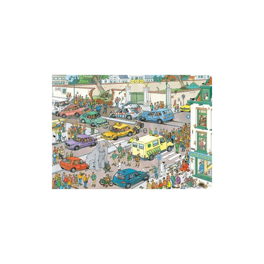 Jan Van Haasteren Jumbo Goes Shopping Jigsaw Puzzle (1000 Pieces)