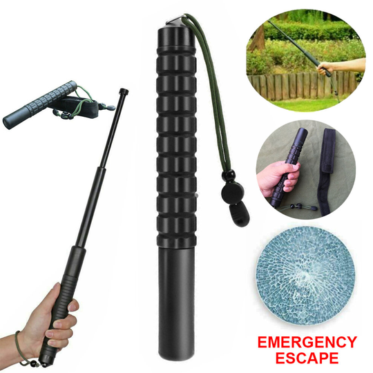 Outdoor Camping Hiking Self-Defence Stick Telescopic Trekking Poles