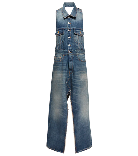 Denim maxi dress