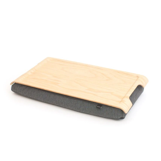 Bosign Laptray Mini Anti-slip Ash Wood Tray with Salt & Pepper Cushion