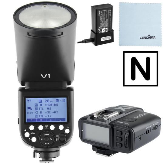 Godox V1 Speedlite with X1T Nikon Trigger